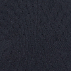 Chanel Black Diamond Textured Cotton & Silk Knit Sweater M