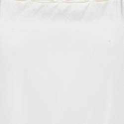 Chanel Cream Stretch Silk Strappy Top L 