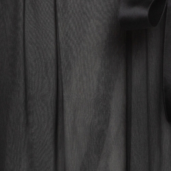 Pre Owned Chanel Black Sheer Silk Maxi Dress S