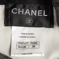 Pre Owned Chanel Black Sheer Silk Maxi Dress S