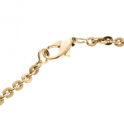 Pre Owned Chanel Comete Star Diamond 18k Yellow Gold Large Pendant Necklace