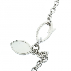 Chanel Pétales de Camélia Cultured Pearl Mother of Pearl & Diamond 18k White Gold Long Necklace