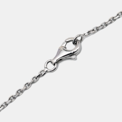 Chanel Camelia Sculpte Diamond Onyx 18k White Gold Necklace