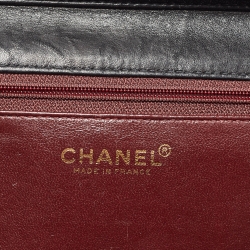 Pre Owned Chanel Black Quilted Leather CC Flap Bag