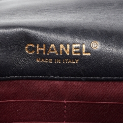 Pre Owned Chanel Black Quilted Leather Golden Class Wallet on Chain