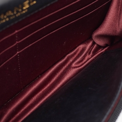 Pre Owned Chanel Black Quilted Leather Golden Class Wallet on Chain