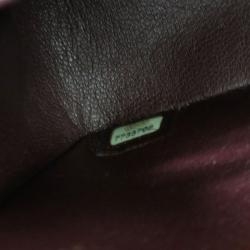 Pre Owned Chanel Black Lambskin Medium Double Flap Shoulder Bag