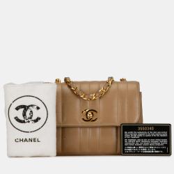 مملوكة مسبقًا Chanel Mini Calfskin Vertical Quilt Flap Bag