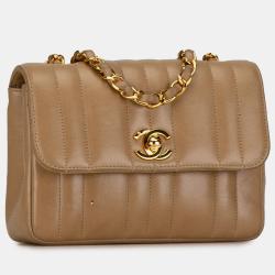 مملوكة مسبقًا Chanel Mini Calfskin Vertical Quilt Flap Bag