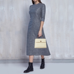 مملوكة مسبقًا Chanel Ivory Caviar Leather Vintage Kelly Bag