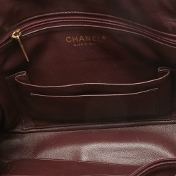 Pre Owned Chanel Brown Diagonal Quilted Leather CC Covered Signature Flap Bag