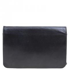 Chanel Black Caviar Leather Sevruga Wallet on Chain