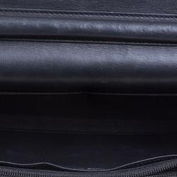 Chanel Black Caviar Leather Sevruga Wallet on Chain