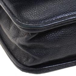 Chanel Black Caviar Leather Sevruga Wallet on Chain