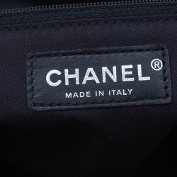 Pre Owned Chanel Black and Pink Fabric Mirror Charm Classic 2.55 Flap Bag