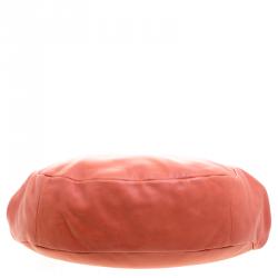 Pre Owned Chanel Vermilion Ultra Soft Leather Sensual Shopping Hobo