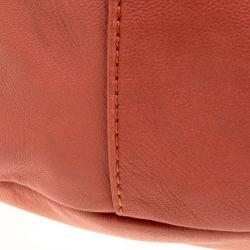 Pre Owned Chanel Vermilion Ultra Soft Leather Sensual Shopping Hobo