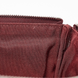 Pre Owned Chanel Red Quilted Caviar Leather Medium O-Case Zip Pouch