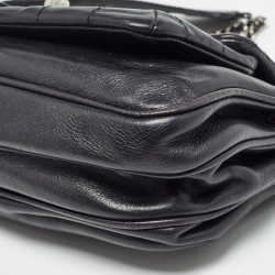 مملوكة مسبقًا Chanel Black Quilted Leather Mademoiselle Lock Accordion Flap Bag