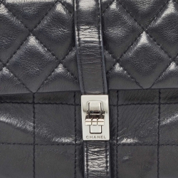 مملوكة مسبقًا Chanel Black Quilted Leather Mademoiselle Lock Accordion Flap Bag