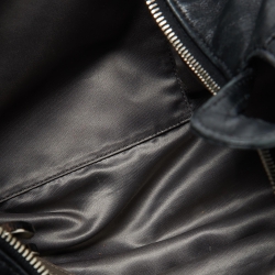 Pre Owned Chanel Black Leather CC Modern Chain Hobo