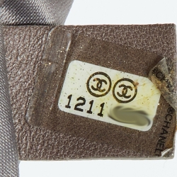 Pre Owned Chanel Black Leather CC Modern Chain Hobo