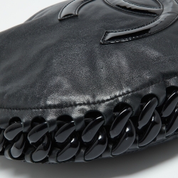 Pre Owned Chanel Black Leather CC Modern Chain Hobo