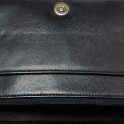 Pre Owned Chanel Black Quilted Leather CC Gabrielle Wallet On Chain