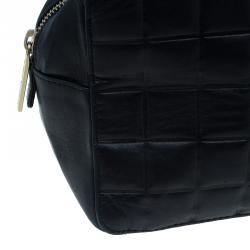 Pre Owned حقيبة شانيل شوكيليت بار جلد أسود بيتيت شوبر