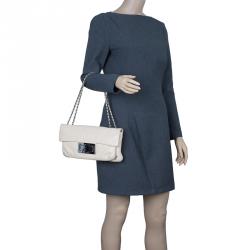 Pre Owned Chanel Beige Leather Duchess Shoulder Bag