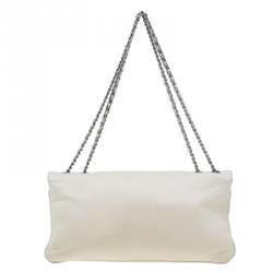 Pre Owned Chanel Beige Leather Duchess Shoulder Bag