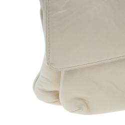 Pre Owned Chanel Beige Leather Duchess Shoulder Bag