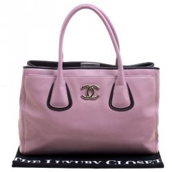 مملوكة مسبقًا Chanel Lilac Leather Large Cerf Executive Tote