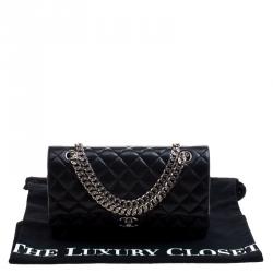 مملوكة مسبقًا Chanel Black Quilted Leather Medium Bijoux Chain Classic Double Flap Bag