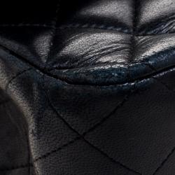 مملوكة مسبقًا Chanel Black Quilted Leather Medium Bijoux Chain Classic Double Flap Bag