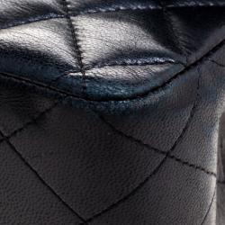 مملوكة مسبقًا Chanel Black Quilted Leather Medium Bijoux Chain Classic Double Flap Bag