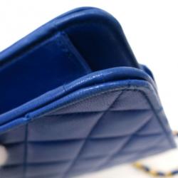 مملوكة مسبقًا Chanel Purple Lambskin Square Flap Bag