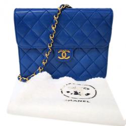 مملوكة مسبقًا Chanel Purple Lambskin Square Flap Bag