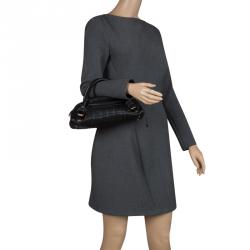 Pre Owned Chanel Black Caviar Leather Mini Bowling Bag