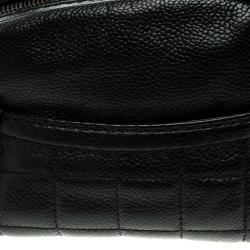 Pre Owned Chanel Black Caviar Leather Mini Bowling Bag