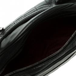 Pre Owned Chanel Black Caviar Leather Mini Bowling Bag