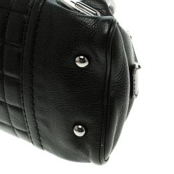 Pre Owned Chanel Black Caviar Leather Mini Bowling Bag