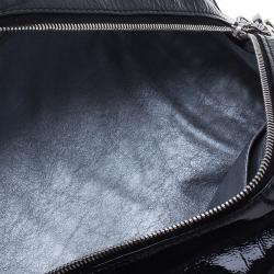 Pre Owned حقيبة شانيل جلد أسود سلاسل CC كبيرة