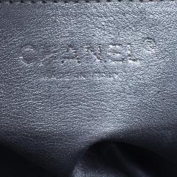 Pre Owned حقيبة شانيل جلد أسود سلاسل CC كبيرة