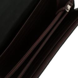 Chanel Black Quilted Leather CC Flap Continental Wallet