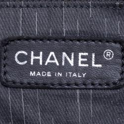 Pre Owned Chanel Black Iridescent Leather CC Tote