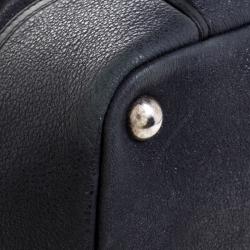 Pre Owned Chanel Black Iridescent Leather CC Tote