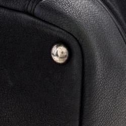 Pre Owned Chanel Black Iridescent Leather CC Tote