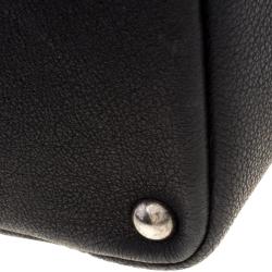 Pre Owned Chanel Black Iridescent Leather CC Tote