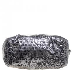 Pre Owned Chanel Dark Silver Vinyl Limited Edition Large Hobo